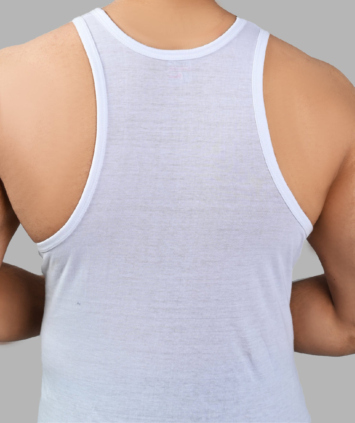 Men Sleeveless Essential Vest (Pack of 6) - White
